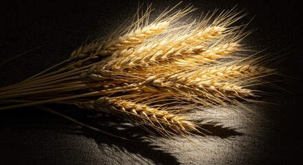 Wheat Stalks Bunch Still Life