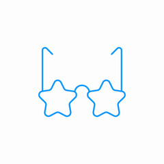 Obraz premium cat glasses fun icon sign vector