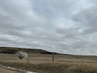 clouds over the countryside