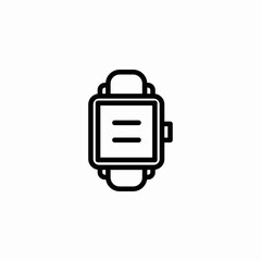 smart watch icon sign vector
