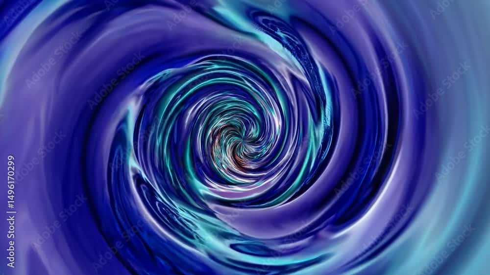Poster mesmerizing vortex animation revealing swirling pattern through dynamic color gradients, generating 