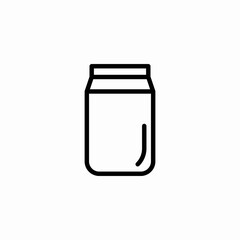 storage jar icon sign vector