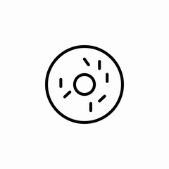 sweet donut icon sign vector