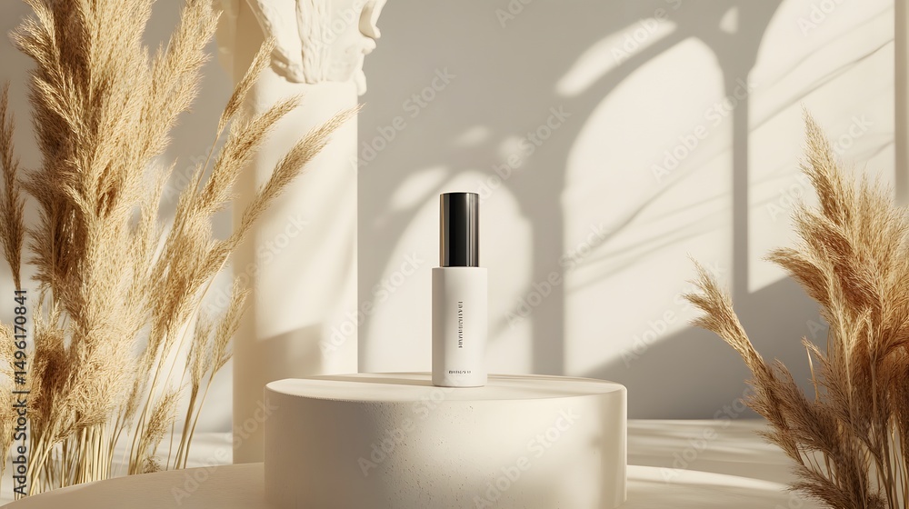 Aufkleber elegant display of a product in a minimalist setting.