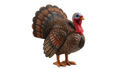 Turkey thanksgiving decoration autumn harvest fall holiday bird figurine animal poultry farm fowl domestic 100 on transparent background