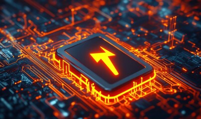 Technological Advancement: Upward Trending Data