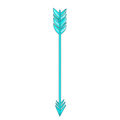 Minimalistic Arrow with Refined Outline in Vibran Isolated on Transparent Background