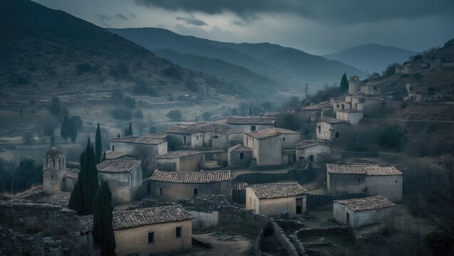 Aieta: An Ancient Village with Blank Space for Text