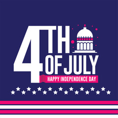 Happy 4th of July Red White amp Blue Spirit