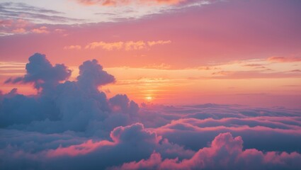 Stunning sunset with a colorful sky featuring pastel clouds in the background.