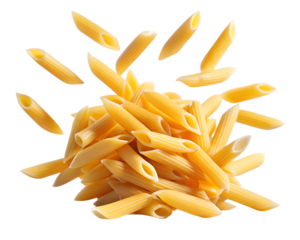 pasta floating on air isolated on white background. PNG Transparent file type with high definition quality And vibrant color grading Available.