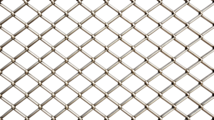 chain link fence with wire isolated on white background. PNG Transparent file type with high definition quality And vibrant color grading Available.
