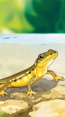 Yellow Lizard Portrait