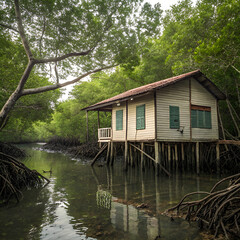 Obraz premium old wooden house