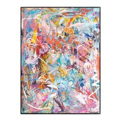 Abstract Colorful Painting, Modern Art Canvas Print