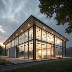 Fototapeta premium modern building in the park