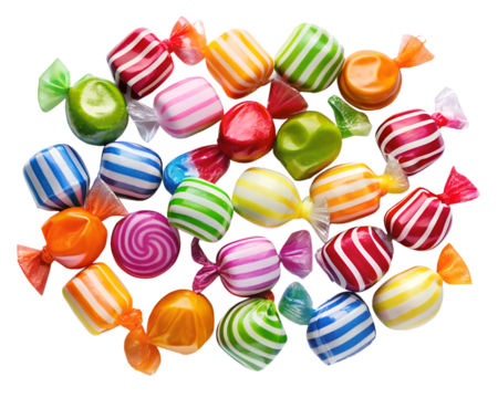 colorful candy canes isolated on white background. PNG Transparent file type with high definition quality And vibrant color grading Available. - Powered by Adobe