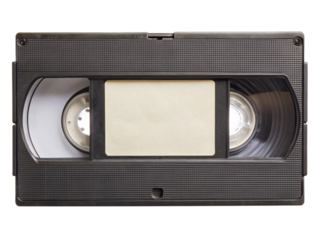 vhs video cassette isolated on white background. PNG Transparent file type with high definition quality And vibrant color grading Available.