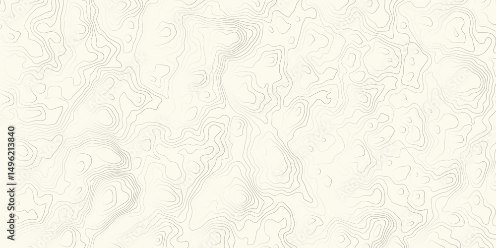 Poster topographic contour wavey line simple light yellow background with a subtle texture. the surface is 