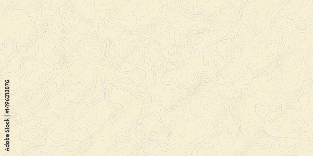 Poster topographic contour wavey line simple light yellow background with a subtle texture. the surface is 