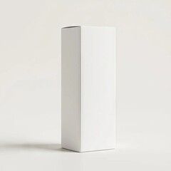 white box mock-up on white background