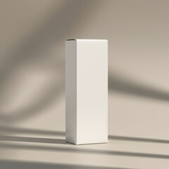 white box mock-up on cream background