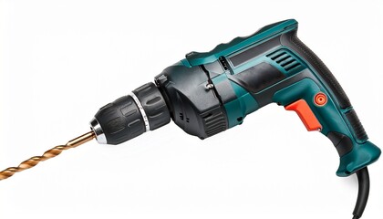 basic hand drill for woodworking training isolated on a white background