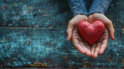 A graphic heart symbolizes strength in tough times, set against a clean, minimalist backdrop.