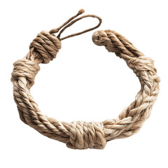 Minimal Woven Bracelet with Soft Neutral Fibers Isolated on Transparent Background