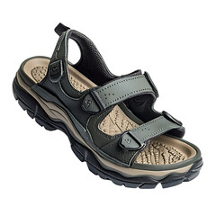 Rugged Water Resistant Sandals with a Technical Design Isolated on Transparent Background