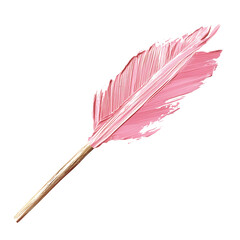 Artistic Arrow with Expressive Brush Strokes in Pas Isolated on Transparent Background