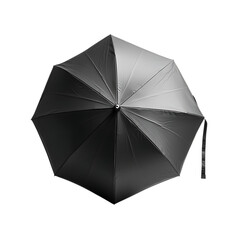 Contemporary Travel Beach Umbrella with a Sleek Fold Isolated on Transparent Background