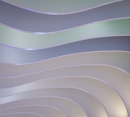 Abstract Architectural Design with Soft Pastel Colors – Stadium in London, UK

