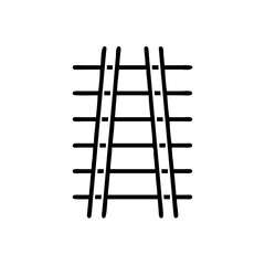 A simple graphic featuring a set of parallel lines crossed by evenly spaced perpendicular lines forming a grid