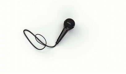 microphone on white background