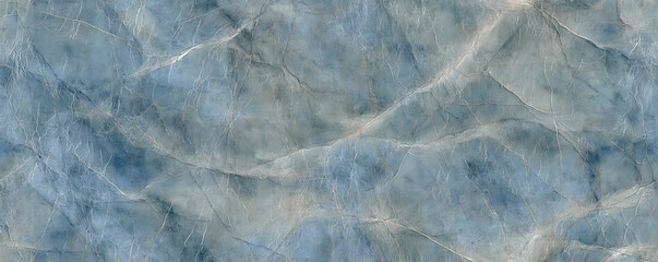 Obraz premium Smooth, glossy digital tile with a marble-like blue stone pattern - Seamless , pattern , background , tile