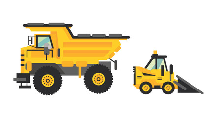 Excavator Black Icon Collection