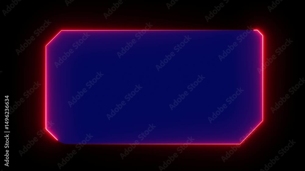 Poster hud, ui, gui futuristic user interface screen animation. high tech screen for video game. sci-fi con