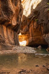 The Narrows Hike in Zion National Park, Utah, National Park Hikes in the US, Iconic Hikes, Canyon Walls, River Hikes