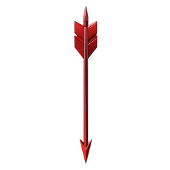 Bold Arrow with a Striking Prominent Profile in Rub Isolated on Transparent Background