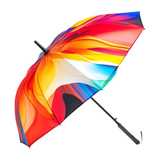 High Tech Compact Beach Umbrella with a Dynamic Fut Isolated on Transparent Background