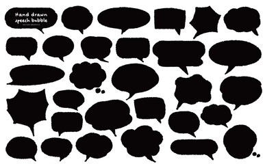 ラフな手描き吹き出しセット