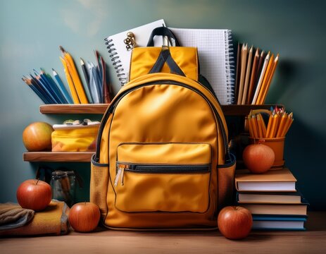 back to school preparation with essentials featuring backpacks and school supplies for classroom readiness