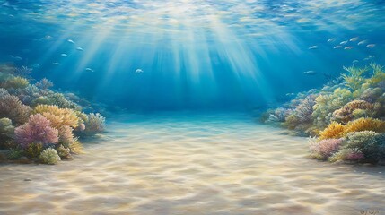 Underwater Coral Reef Scene. (13)