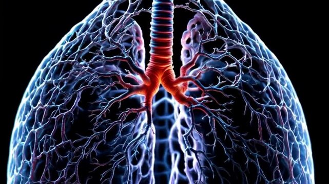 Stunning Bronchial Tree 3D Render Medical Illustration