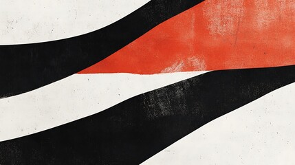 Abstract Red Black White Stripes.