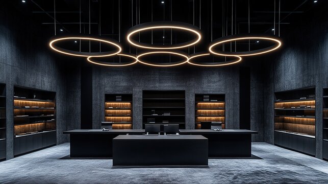 Modern retail space with sleek design