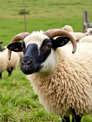 Obraz premium Freshly shorn sheep