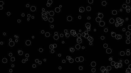 water drops on black