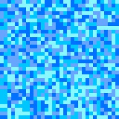 Classic blue mosaic abstract seamless texture pattern with geometric tile shapes for elegant surfaces